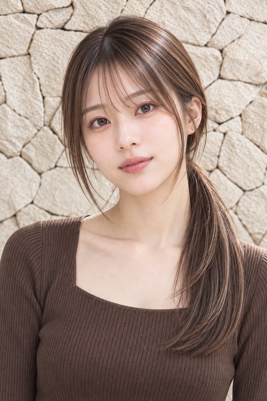 秋の乾燥で広がる髪に 艶ストレートの整え方(ヘアスタイルのイメージ)