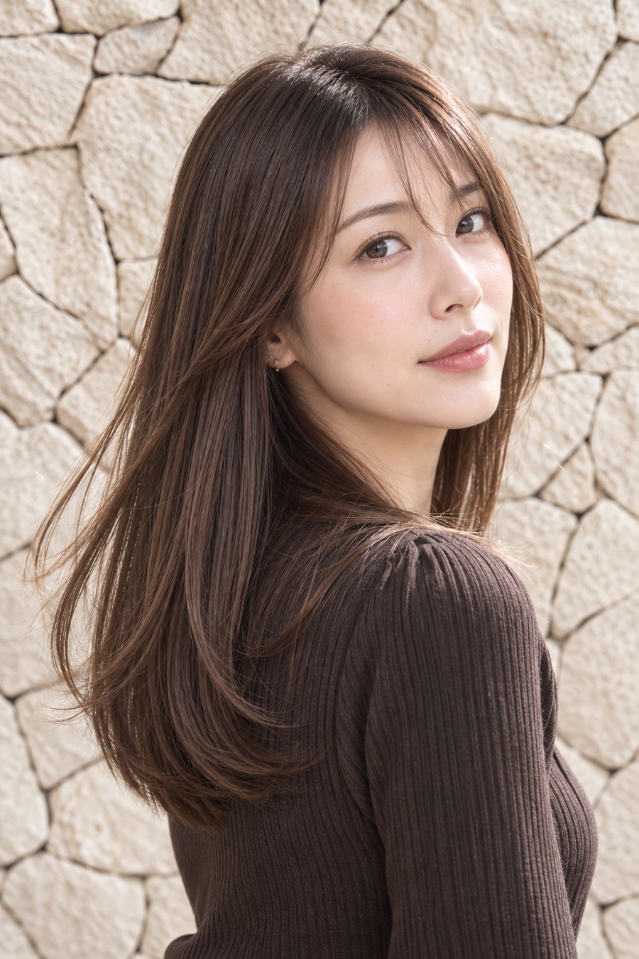 秋のくせ毛悩みに。まとまりやすいミディアムヘア(ヘアスタイルのイメージ)